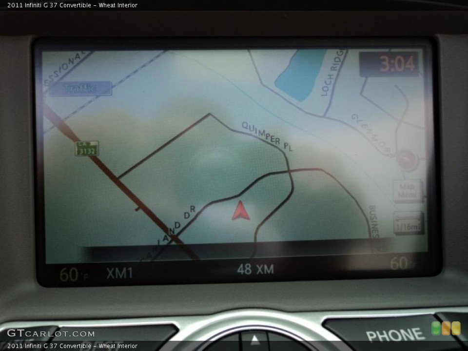 Wheat Interior Navigation for the 2011 Infiniti G 37 Convertible #47186265
