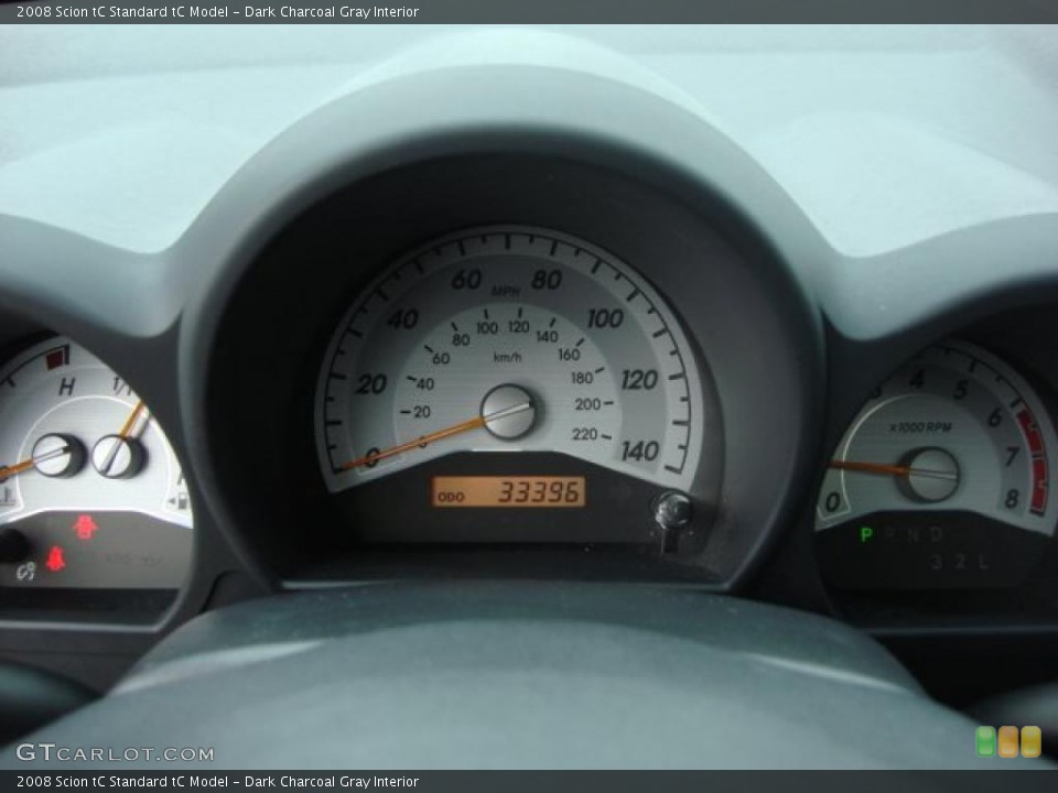 Dark Charcoal Gray Interior Gauges for the 2008 Scion tC  #47187540