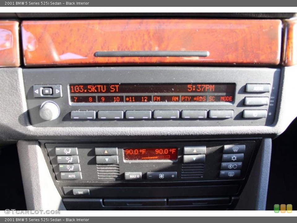 Black Interior Controls for the 2001 BMW 5 Series 525i Sedan #47187960