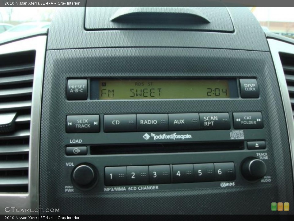 Gray Interior Controls for the 2010 Nissan Xterra SE 4x4 #47188749