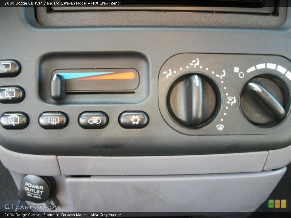 Mist Grey Interior Controls for the 2000 Dodge Caravan  #47189214