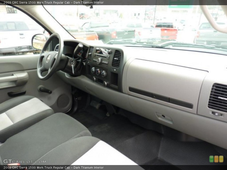 Dark Titanium Interior Dashboard for the 2009 GMC Sierra 1500 Work Truck Regular Cab #47189295