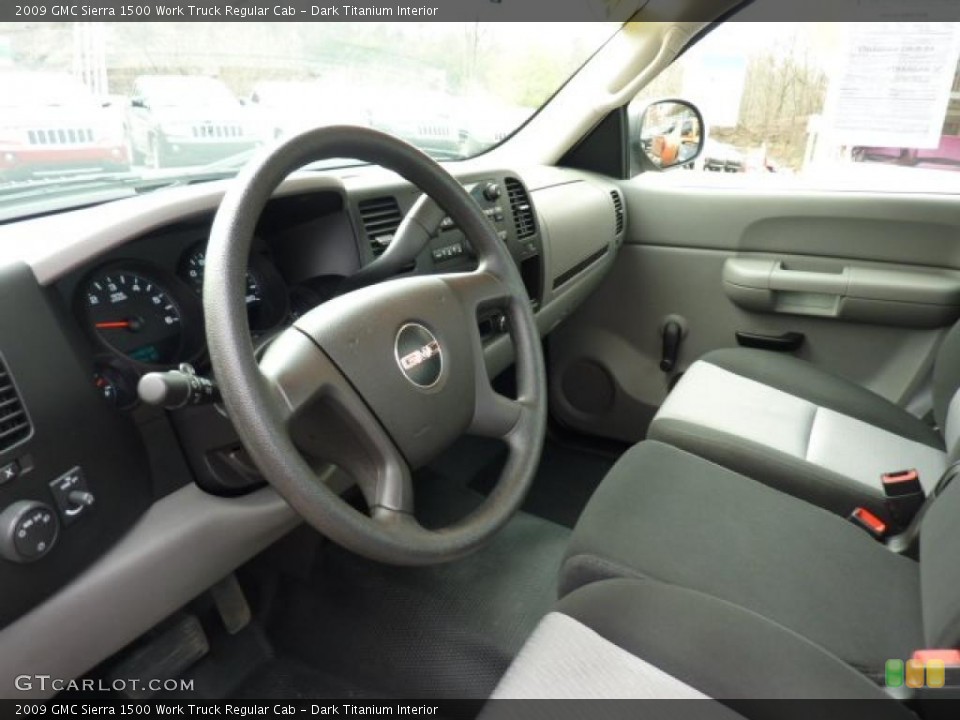 Dark Titanium Interior Prime Interior for the 2009 GMC Sierra 1500 Work Truck Regular Cab #47189328