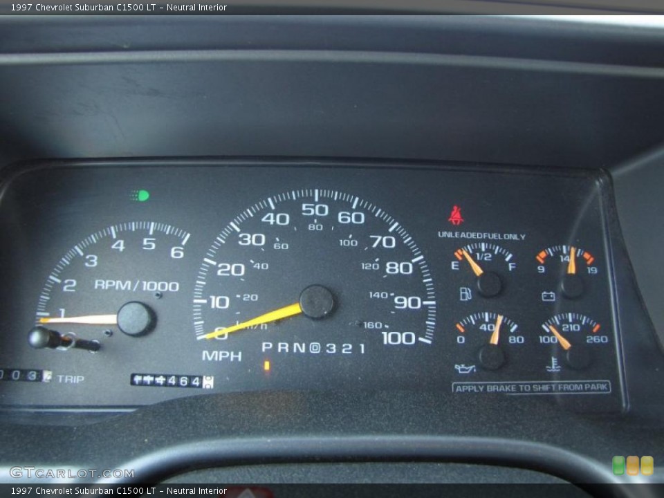 Neutral Interior Gauges for the 1997 Chevrolet Suburban C1500 LT #47192183