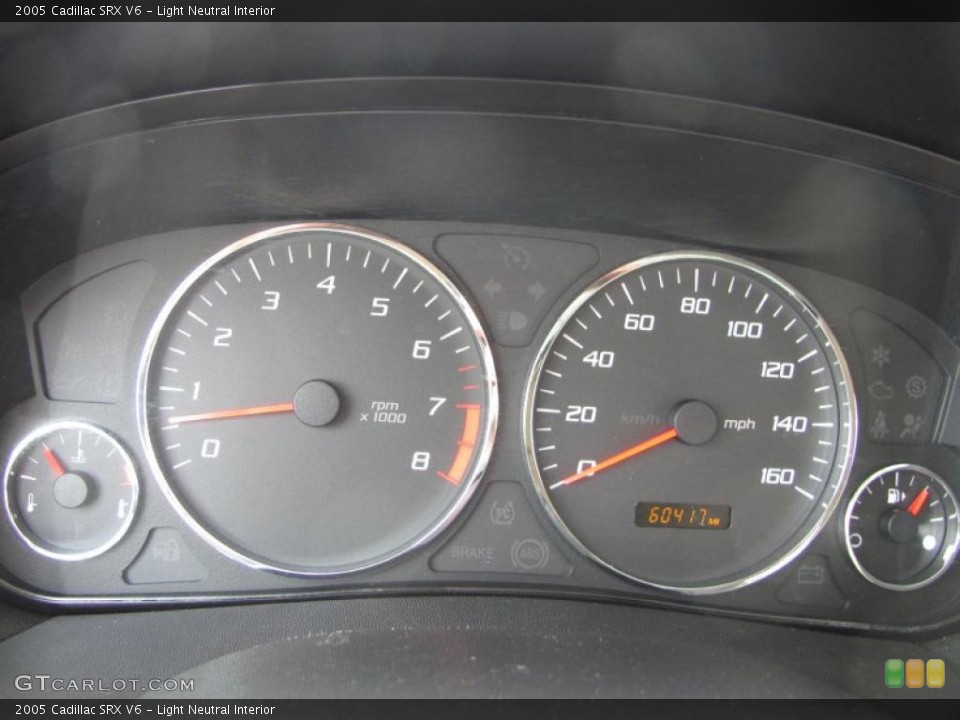 Light Neutral Interior Gauges for the 2005 Cadillac SRX V6 #47195042