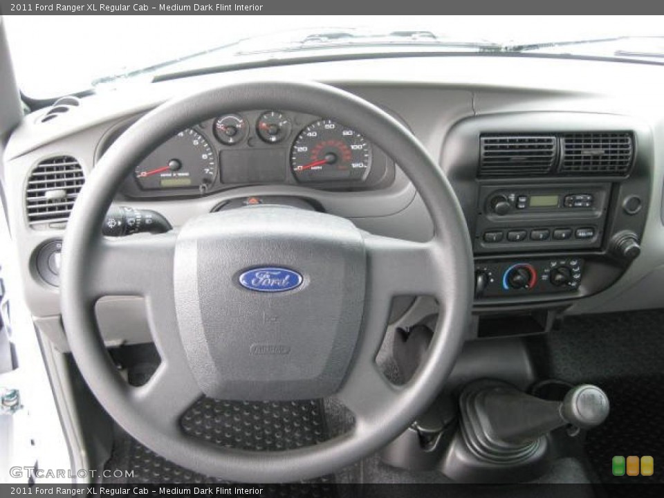 Medium Dark Flint Interior Dashboard for the 2011 Ford Ranger XL Regular Cab #47195918