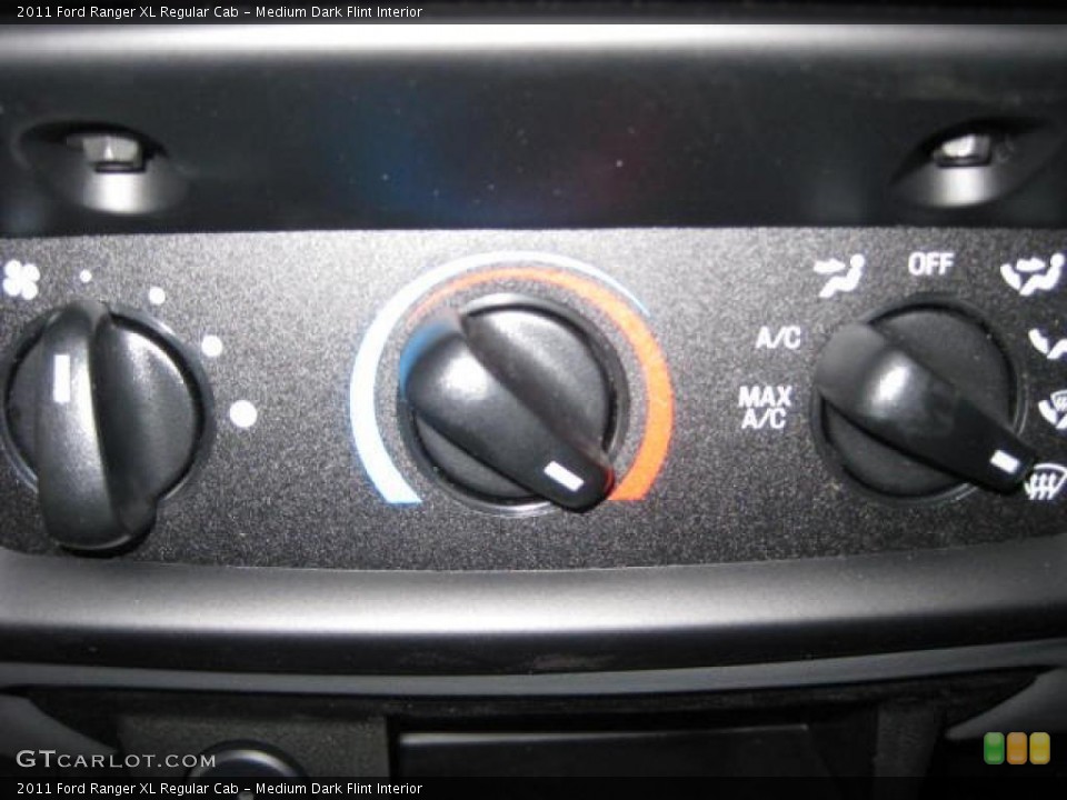 Medium Dark Flint Interior Controls for the 2011 Ford Ranger XL Regular Cab #47195947