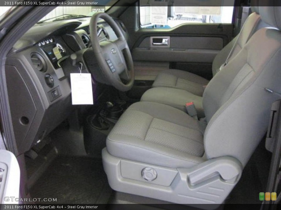 Steel Gray Interior Photo for the 2011 Ford F150 XL SuperCab 4x4 #47196179