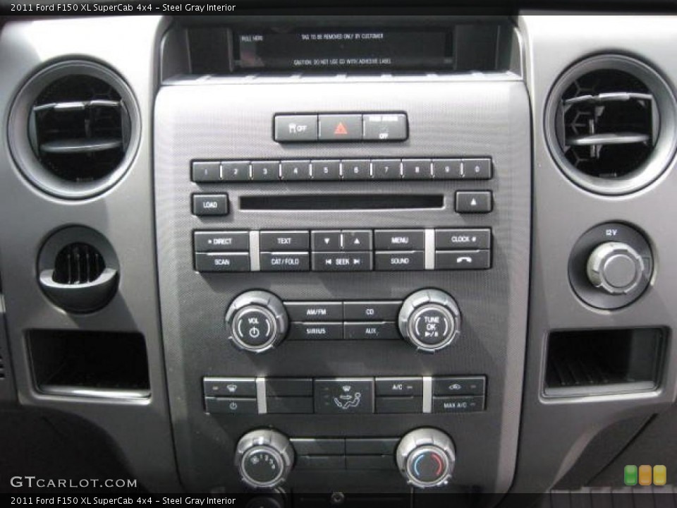 Steel Gray Interior Controls for the 2011 Ford F150 XL SuperCab 4x4 #47196359