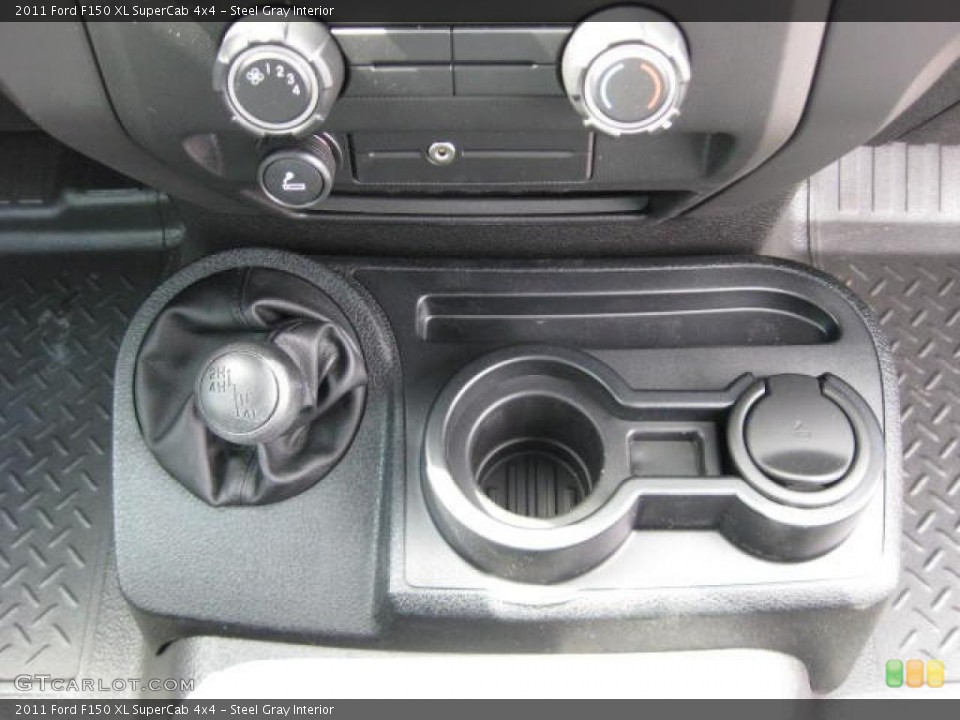 Steel Gray Interior Controls for the 2011 Ford F150 XL SuperCab 4x4 #47196386