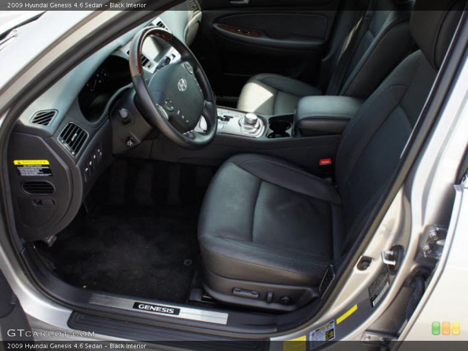 Black Interior Photo for the 2009 Hyundai Genesis 4.6 Sedan #47196654