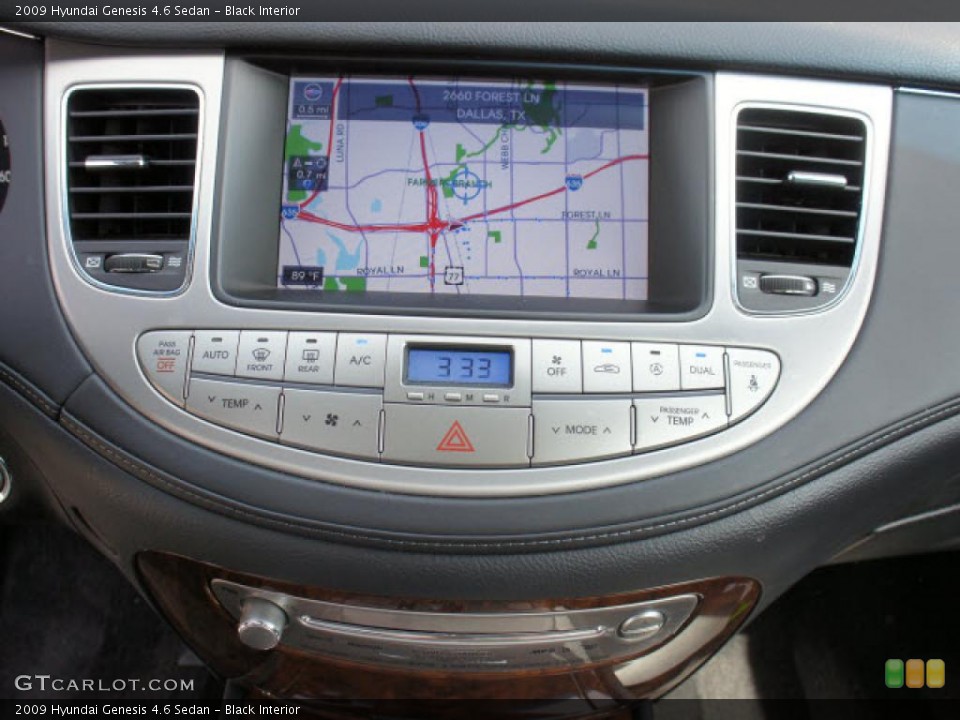 Black Interior Navigation for the 2009 Hyundai Genesis 4.6 Sedan #47196683