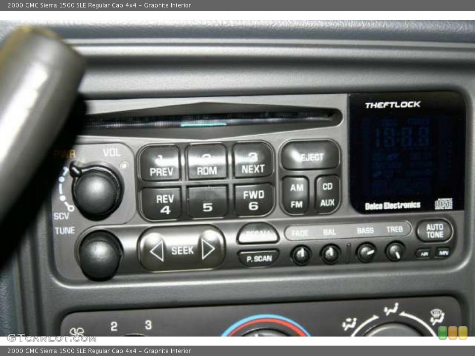 Graphite Interior Controls for the 2000 GMC Sierra 1500 SLE Regular Cab 4x4 #47197088