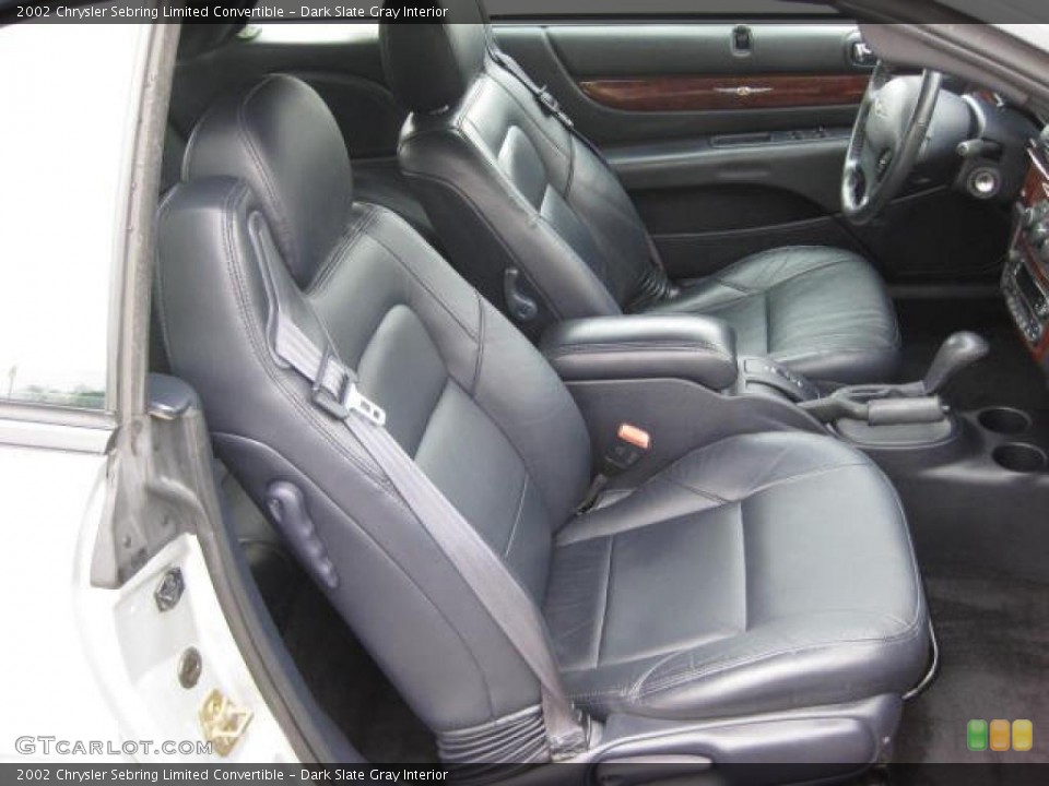 Dark Slate Gray Interior Photo for the 2002 Chrysler Sebring Limited Convertible #47198672