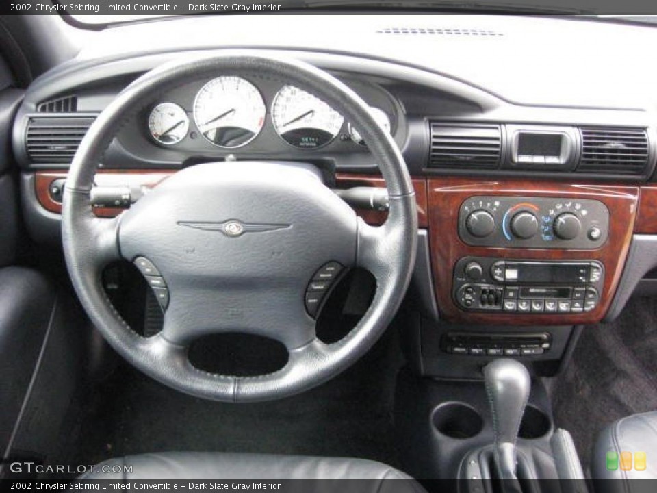 Dark Slate Gray Interior Dashboard for the 2002 Chrysler Sebring Limited Convertible #47198711