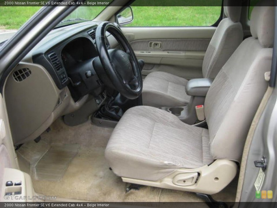 Beige Interior Photo for the 2000 Nissan Frontier SE V6 Extended Cab 4x4 #47199995