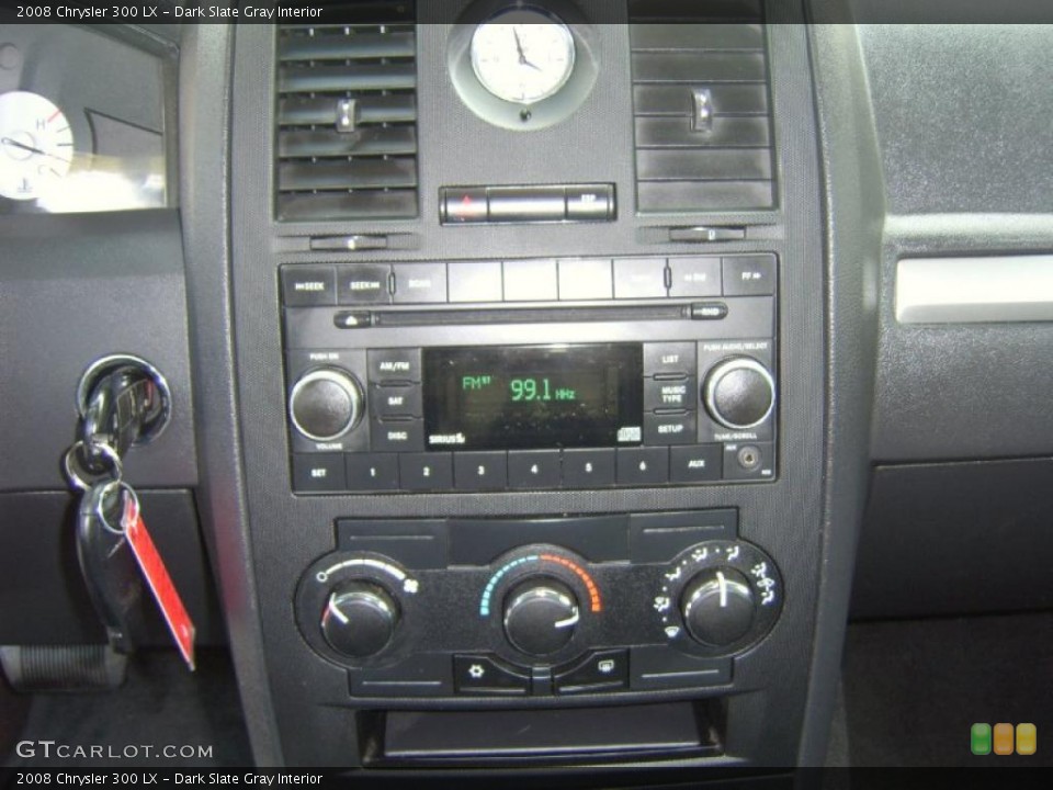 Dark Slate Gray Interior Controls for the 2008 Chrysler 300 LX #47201213
