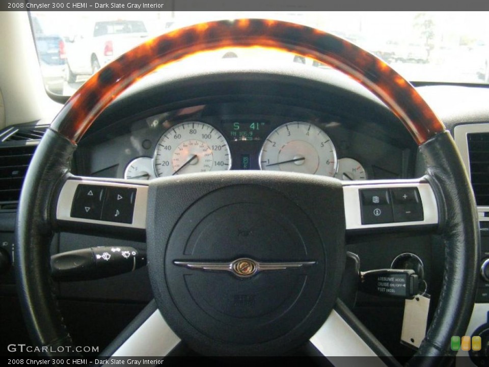 Dark Slate Gray Interior Steering Wheel for the 2008 Chrysler 300 C HEMI #47203859