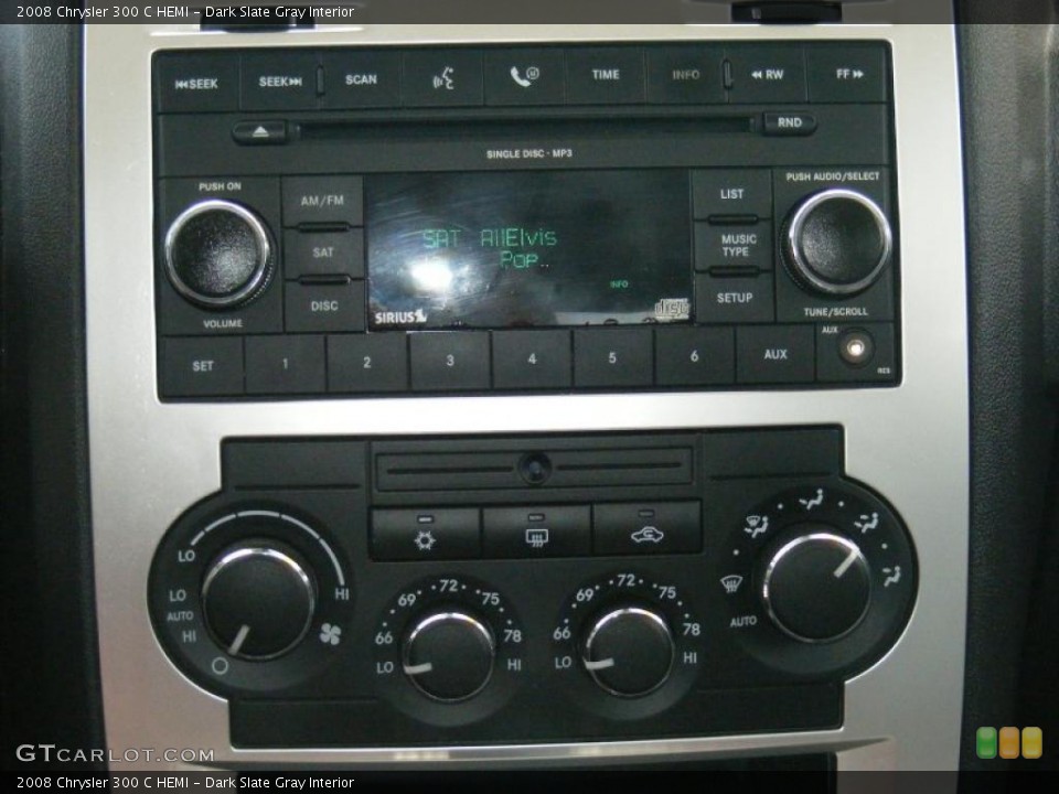 Dark Slate Gray Interior Controls for the 2008 Chrysler 300 C HEMI #47203934