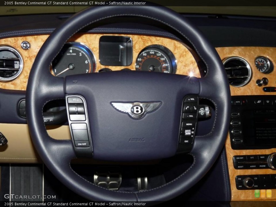 Saffron/Nautic Interior Steering Wheel for the 2005 Bentley Continental GT  #47204183