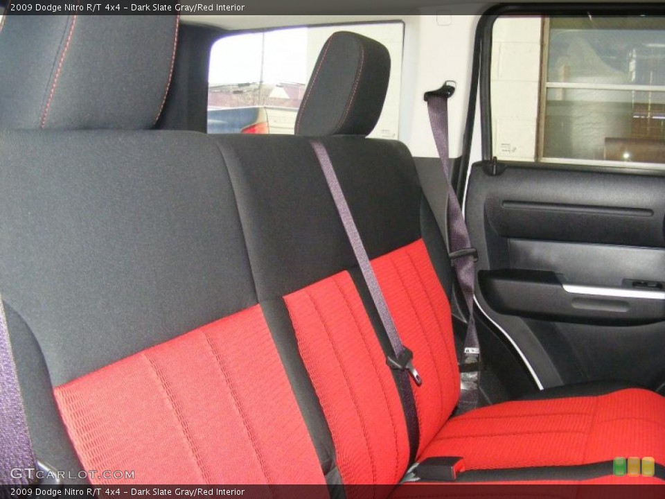 Dark Slate Gray/Red 2009 Dodge Nitro Interiors