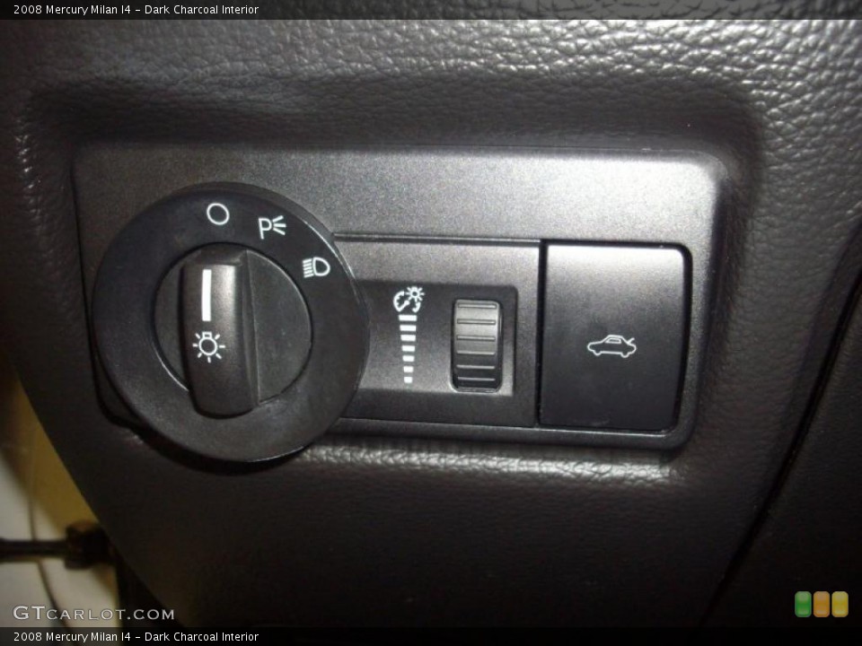 Dark Charcoal Interior Controls for the 2008 Mercury Milan I4 #47204780