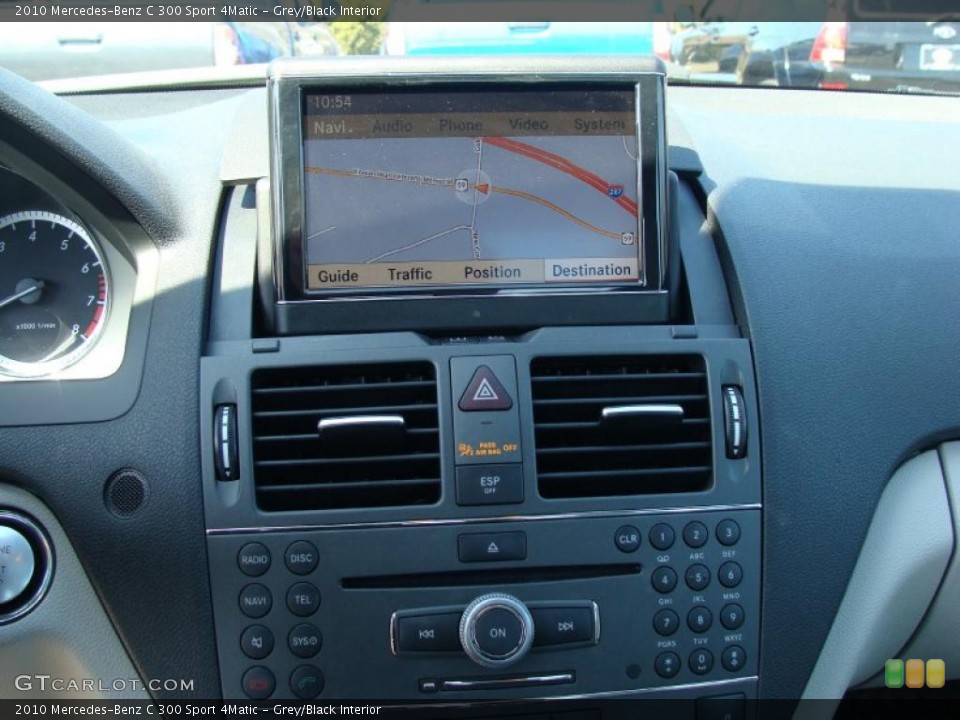 Grey/Black Interior Controls for the 2010 Mercedes-Benz C 300 Sport 4Matic #47205257