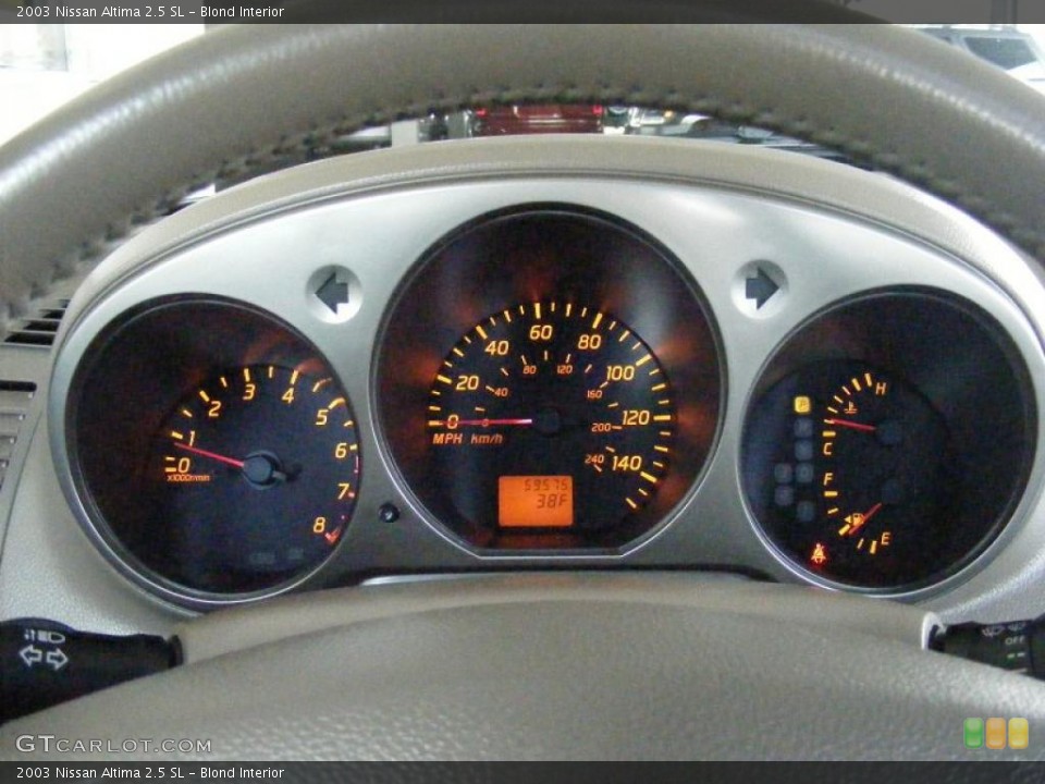 Blond Interior Gauges for the 2003 Nissan Altima 2.5 SL #47205506