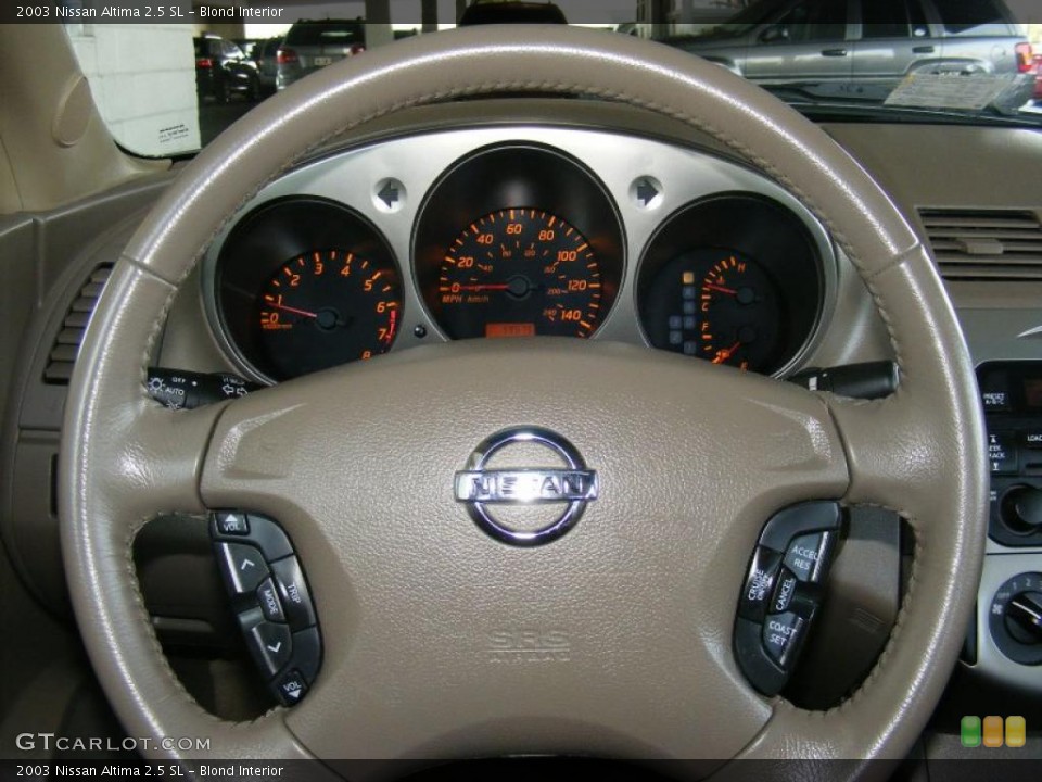 Blond Interior Steering Wheel for the 2003 Nissan Altima 2.5 SL #47205521
