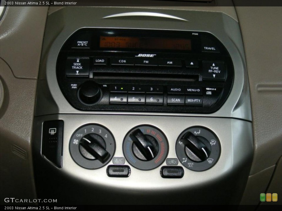 Blond Interior Controls for the 2003 Nissan Altima 2.5 SL #47205581