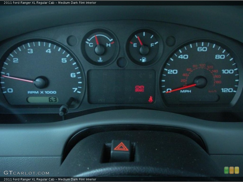 Medium Dark Flint Interior Gauges for the 2011 Ford Ranger XL Regular Cab #47205605