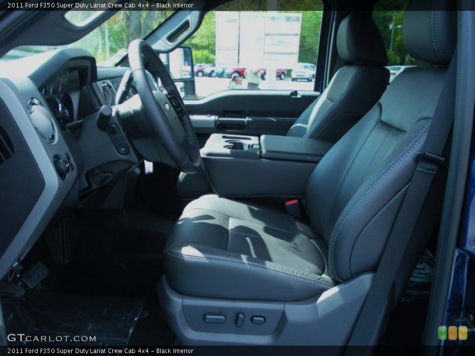 Black Interior Photo for the 2011 Ford F350 Super Duty Lariat Crew Cab 4x4 #47205977