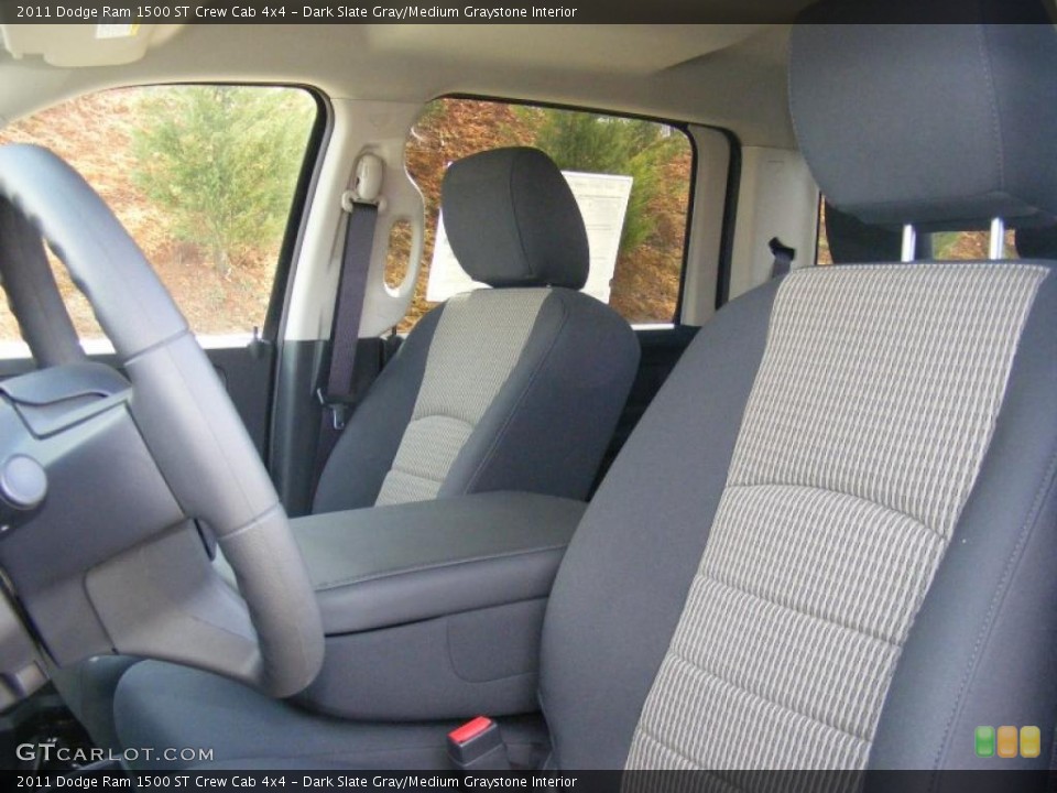 Dark Slate Gray/Medium Graystone Interior Photo for the 2011 Dodge Ram 1500 ST Crew Cab 4x4 #47206148