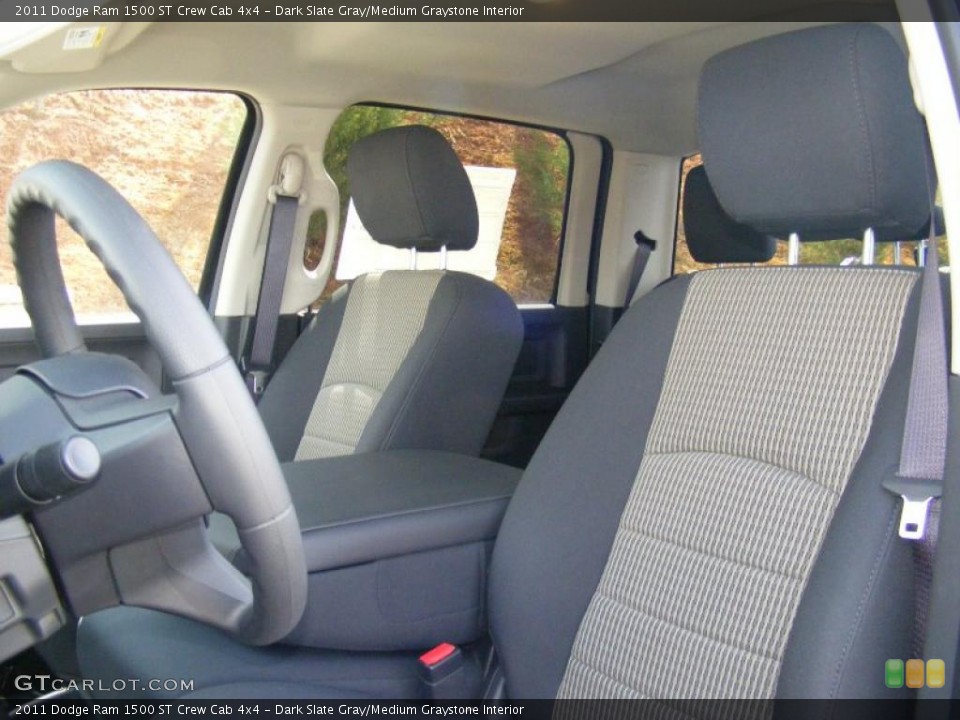 Dark Slate Gray/Medium Graystone Interior Photo for the 2011 Dodge Ram 1500 ST Crew Cab 4x4 #47206304
