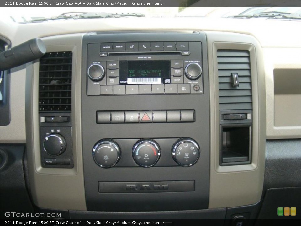 Dark Slate Gray/Medium Graystone Interior Controls for the 2011 Dodge Ram 1500 ST Crew Cab 4x4 #47206465