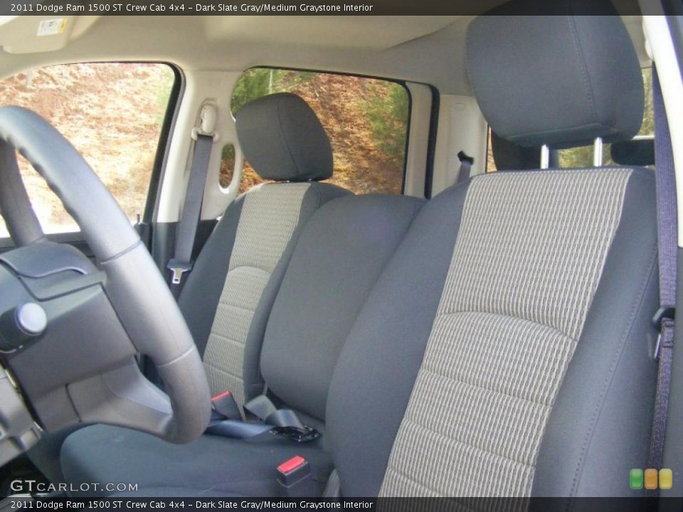 Dark Slate Gray/Medium Graystone Interior Photo for the 2011 Dodge Ram 1500 ST Crew Cab 4x4 #47206622