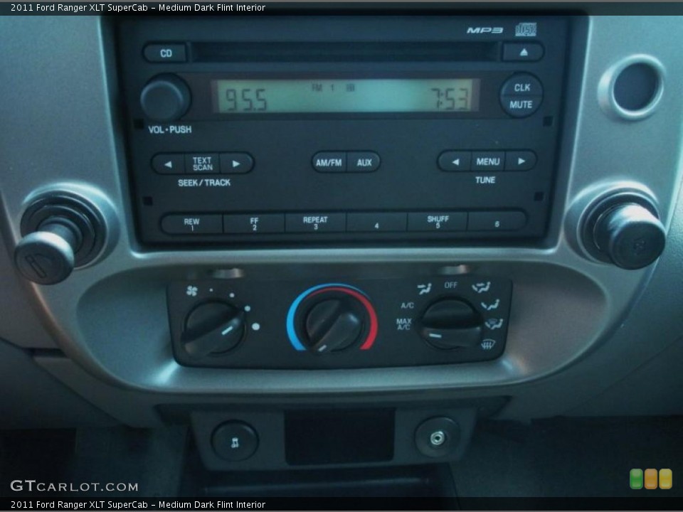 Medium Dark Flint Interior Controls for the 2011 Ford Ranger XLT SuperCab #47206805