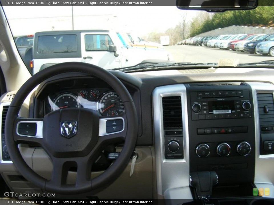 Light Pebble Beige/Bark Brown Interior Dashboard for the 2011 Dodge Ram 1500 Big Horn Crew Cab 4x4 #47206973