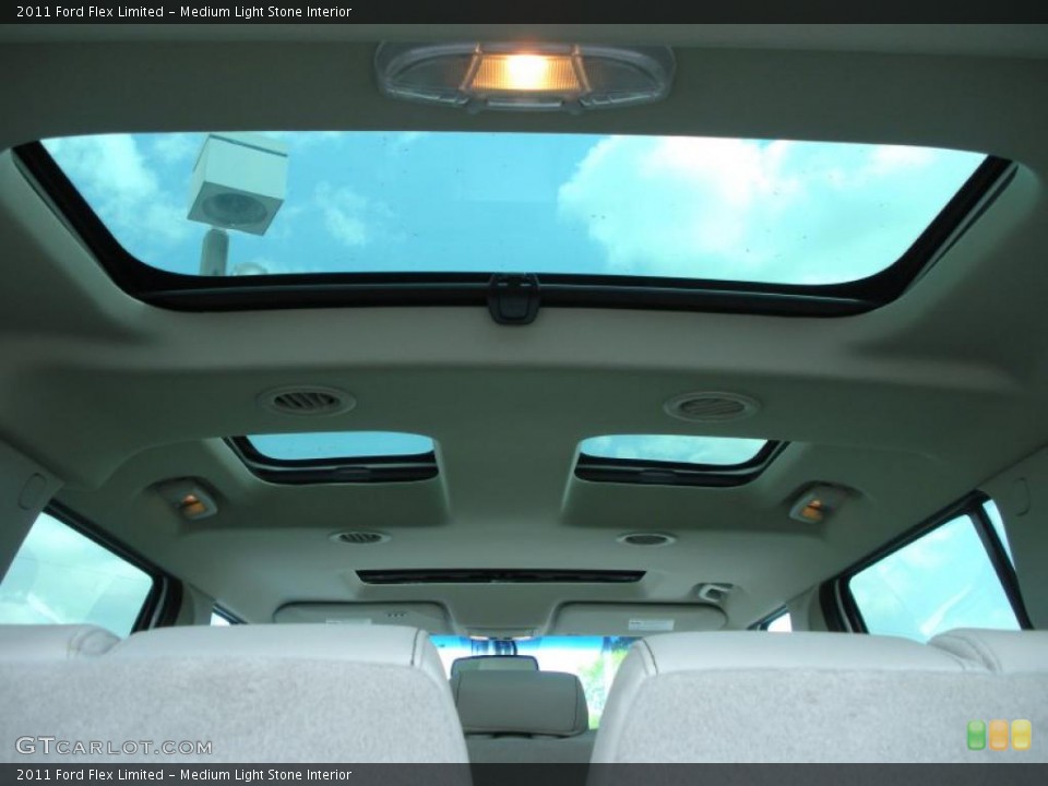 Medium Light Stone Interior Sunroof for the 2011 Ford Flex Limited #47206976
