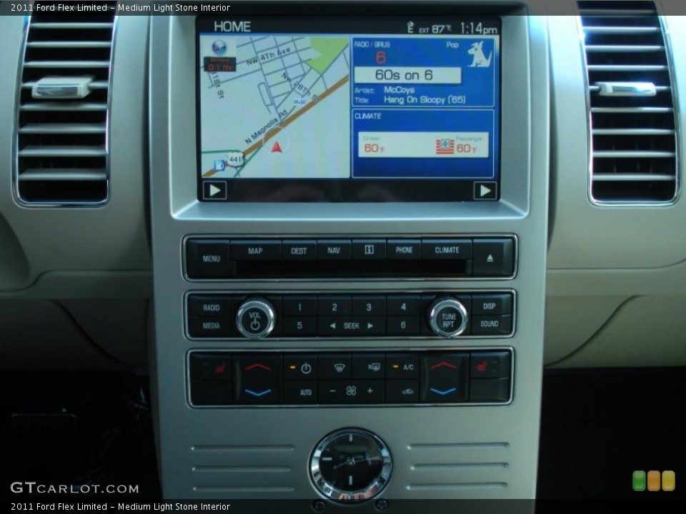 Medium Light Stone Interior Controls for the 2011 Ford Flex Limited #47207033