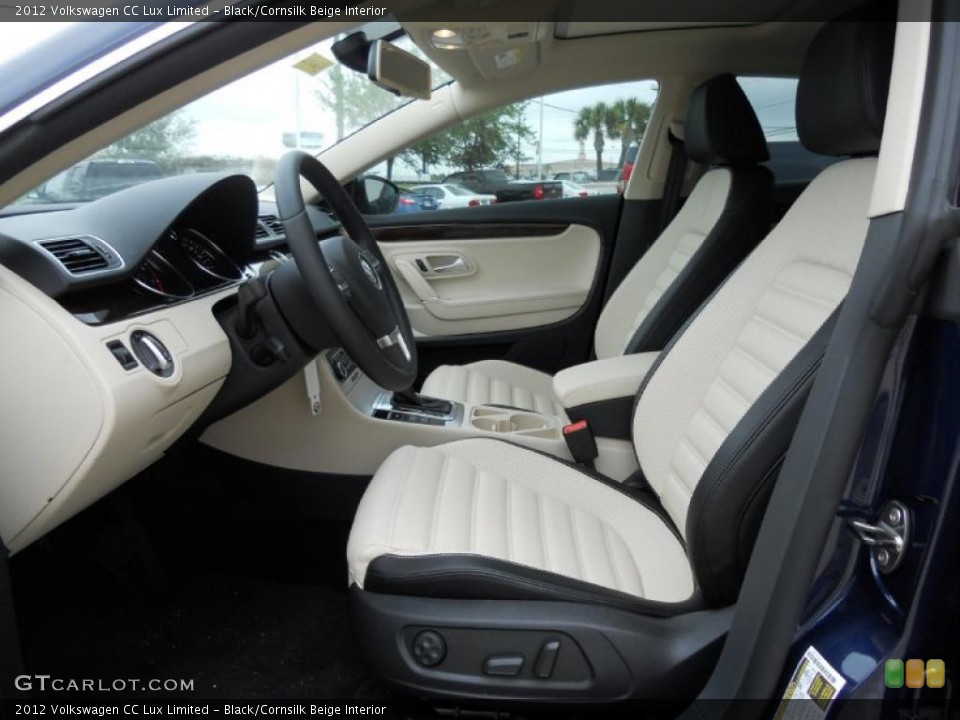 Black/Cornsilk Beige Interior Photo for the 2012 Volkswagen CC Lux Limited #47207090