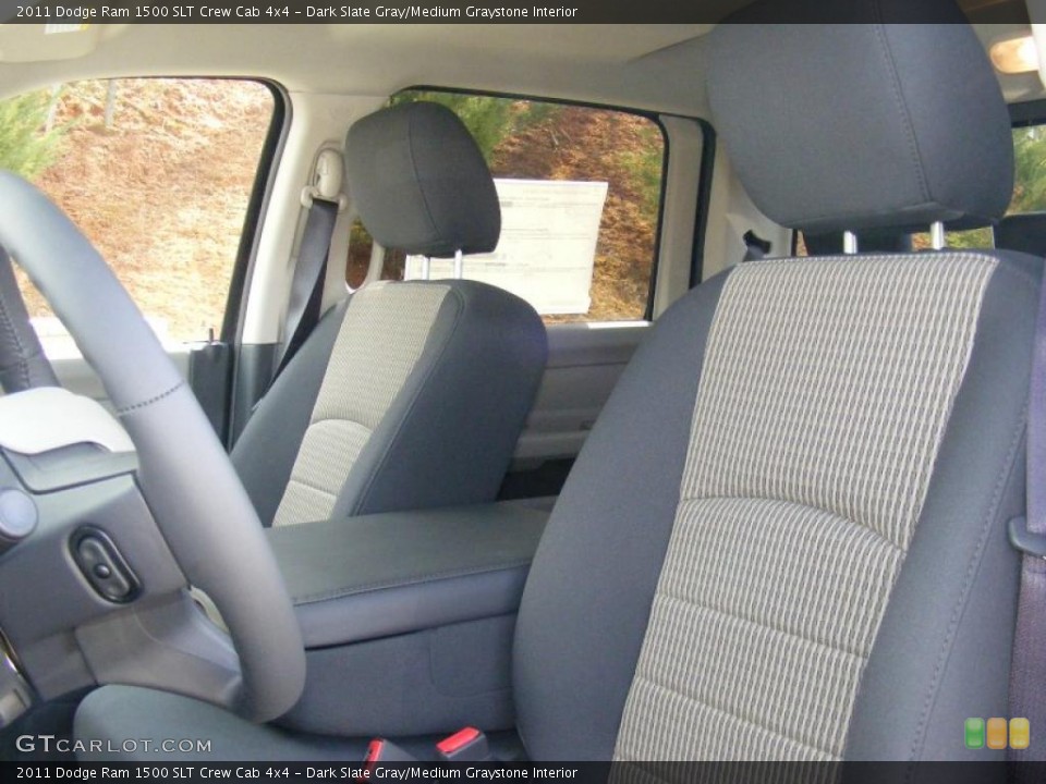 Dark Slate Gray/Medium Graystone Interior Photo for the 2011 Dodge Ram 1500 SLT Crew Cab 4x4 #47207096