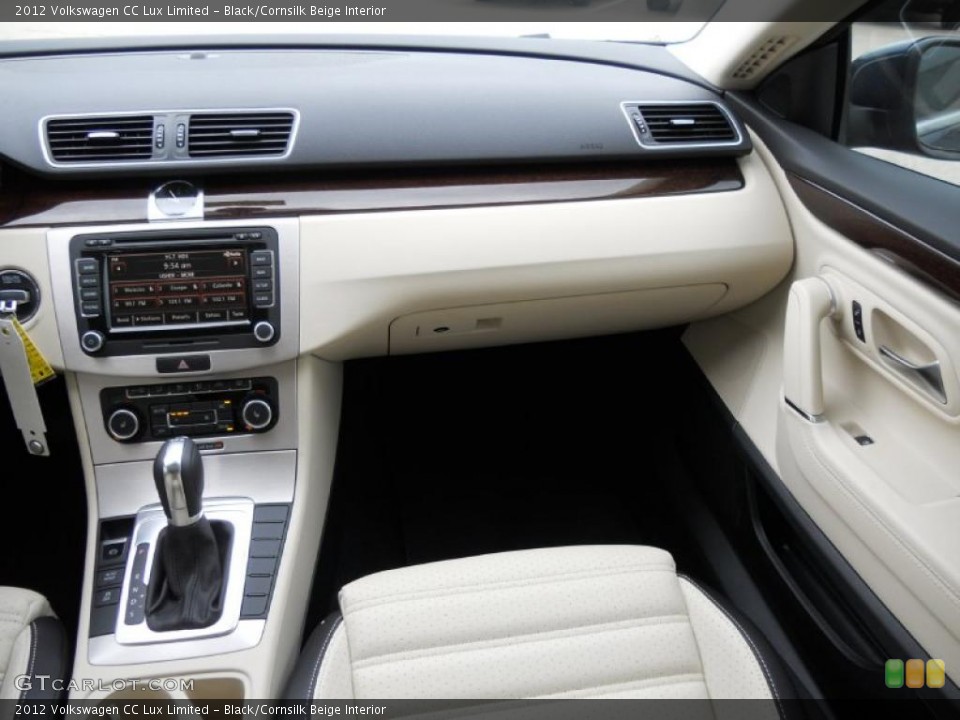 Black/Cornsilk Beige Interior Dashboard for the 2012 Volkswagen CC Lux Limited #47207162
