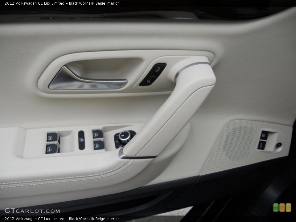 Black/Cornsilk Beige Interior Controls for the 2012 Volkswagen CC Lux Limited #47207264