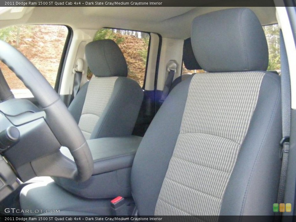 Dark Slate Gray/Medium Graystone Interior Photo for the 2011 Dodge Ram 1500 ST Quad Cab 4x4 #47207417