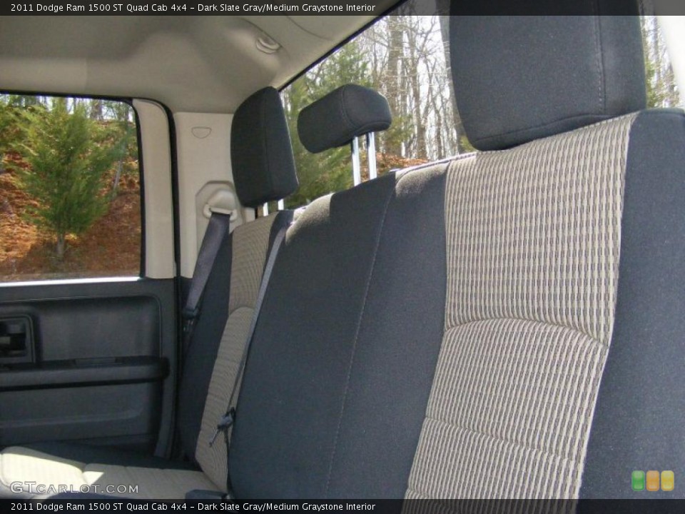Dark Slate Gray/Medium Graystone Interior Photo for the 2011 Dodge Ram 1500 ST Quad Cab 4x4 #47207435