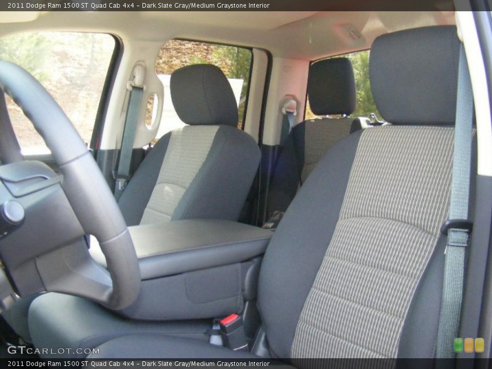 Dark Slate Gray/Medium Graystone Interior Photo for the 2011 Dodge Ram 1500 ST Quad Cab 4x4 #47207570