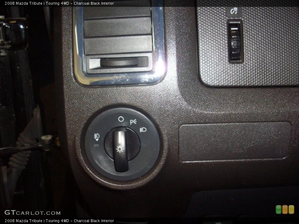 Charcoal Black Interior Controls for the 2008 Mazda Tribute i Touring 4WD #47207627