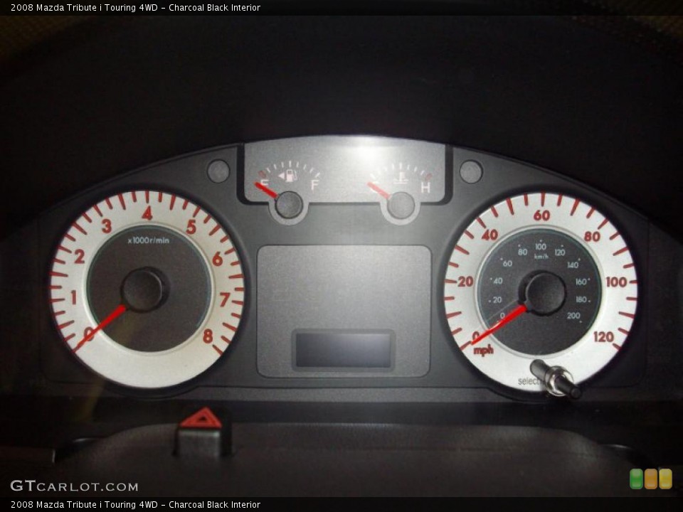 Charcoal Black Interior Gauges for the 2008 Mazda Tribute i Touring 4WD #47207675