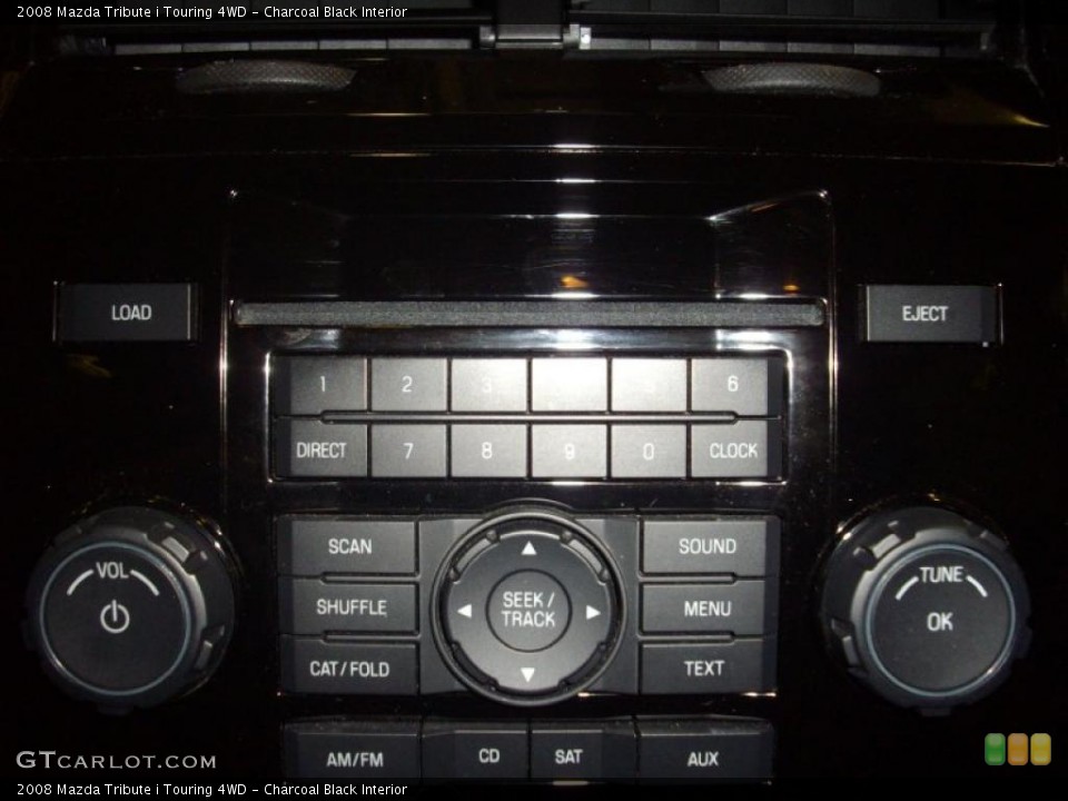 Charcoal Black Interior Controls for the 2008 Mazda Tribute i Touring 4WD #47207702